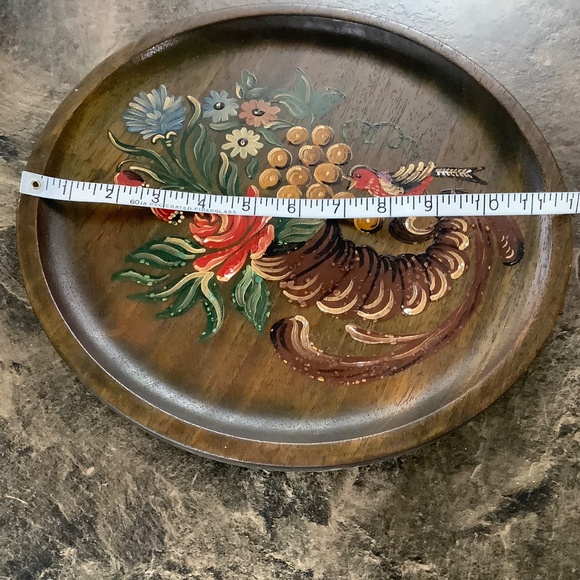 Vintage Sweden Wood Wall Plate - Picture 3 of 10